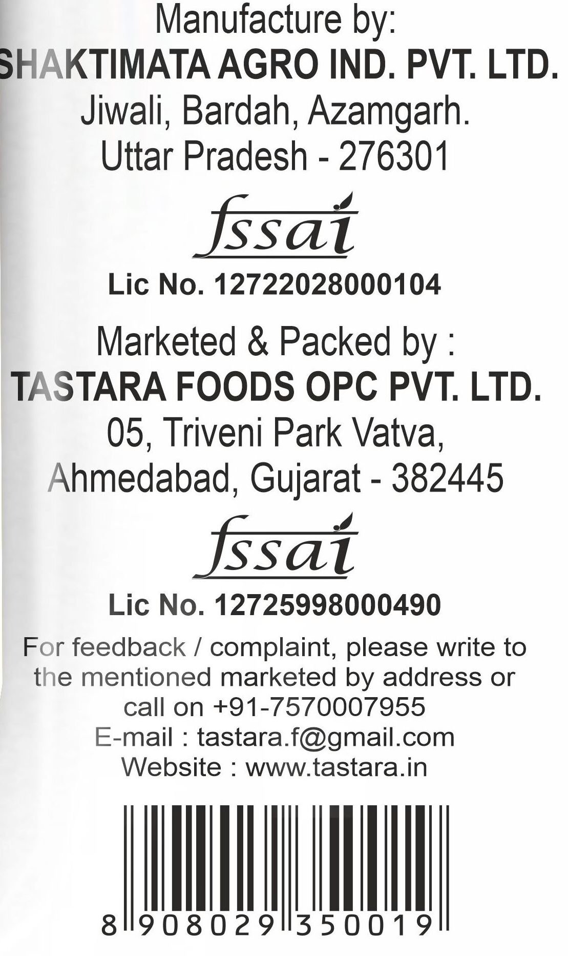Tastara suji 500gram